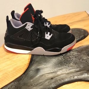 Jordan Retro 4 BRED Black/ Red Size 2.5Y BQ7669-060
